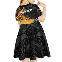 Personalised Papua New Guinea Kid Short Sleeve Dress Happy Independence Day LT05 - Polynesian Pride