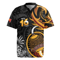 Personalised Papua New Guinea Rugby Jersey Happy Independence Day LT05 Black - Polynesian Pride
