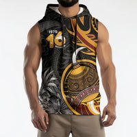 Personalised Papua New Guinea Sleeveless Hoodie Happy Independence Day LT05 - Polynesian Pride