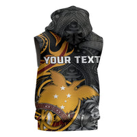 Personalised Papua New Guinea Sleeveless Zip Hoodie Happy Independence Day LT05 - Polynesian Pride