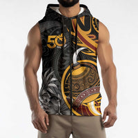 Personalised Papua New Guinea Sleeveless Zip Hoodie Happy Independence Day LT05 - Polynesian Pride
