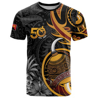 Personalised Papua New Guinea T Shirt Happy Independence Day LT05 Black - Polynesian Pride