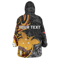 Personalised Papua New Guinea Wearable Blanket Hoodie Happy Independence Day LT05 - Polynesian Pride