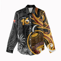 Personalised Papua New Guinea Women Casual Shirt Happy Independence Day LT05 - Polynesian Pride