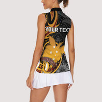 Personalised Papua New Guinea Women Sleeveless Polo Shirt Happy Independence Day LT05 - Polynesian Pride