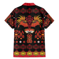Papua Batik Motif Family Matching Mermaid Dress and Hawaiian Shirt Papua Spirit Black Version LT05 - Polynesian Pride