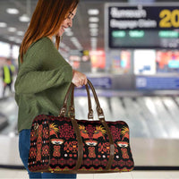 Papua Batik Motif Travel Bag Papua Spirit Black Version - Polynesian Pride