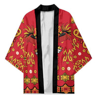 Papua Batik Motif Kimono Papua Spirit Red Version LT05 Unisex Red - Polynesian Pride