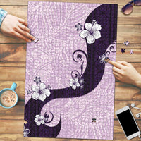 Polynesia Hibiscus Puzzle Thistle Curve Motif - Polynesian Pride