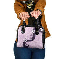 Polynesia Hibiscus Shoulder Handbag Thistle Curve Motif - Polynesian Pride
