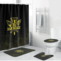 Aloha Hawaii Kahili Bathroom Set Kanaka Maoli With Kakau Pattern