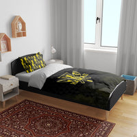 Aloha Hawaii Kahili Bedding Set Kanaka Maoli With Kakau Pattern