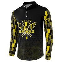 Personalised Aloha Hawaii Kahili Button Sweatshirt Kanaka Maoli With Kakau Pattern