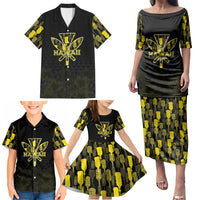 Personalised Aloha Hawaii Kahili Family Matching Puletasi and Hawaiian Shirt Kanaka Maoli With Kakau Pattern LT05 - Polynesian Pride