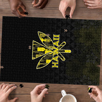 Aloha Hawaii Kahili Puzzle Kanaka Maoli With Kakau Pattern