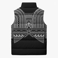 Philippines Igorot Tribal Inspired Sleeveless Puffer Jacket Black Version