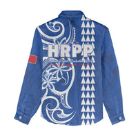 Samoa HRPP Party Women Casual Shirt Polynesian Pattern - Polynesian Pride