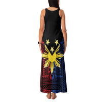 Philippines Sun Star Family Matching Tank Maxi Dress and Hawaiian Shirt Igorot Tribal Inspiration LT05 - Polynesian Pride