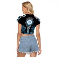 Personalized Fiji Obstacle Race 2023 Raglan Cropped T Shirt Go Champion LT05 - Polynesian Pride