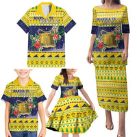 Tokelau Christmas Family Matching Puletasi and Hawaiian Shirt Tokelauan Badge Manuia Te Kilihimahi LT05 - Polynesian Pride
