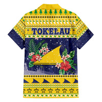 Tokelau Christmas Family Matching Short Sleeve Bodycon Dress and Hawaiian Shirt Tokelauan Badge Manuia Te Kilihimahi LT05 - Polynesian Pride
