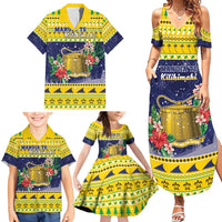Tokelau Christmas Family Matching Summer Maxi Dress and Hawaiian Shirt Tokelauan Badge Manuia Te Kilihimahi LT05 - Polynesian Pride