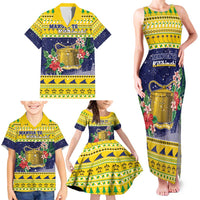 Tokelau Christmas Family Matching Tank Maxi Dress and Hawaiian Shirt Tokelauan Badge Manuia Te Kilihimahi LT05 - Polynesian Pride