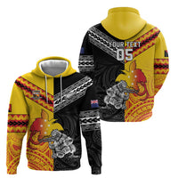 New Zealand And Papua New Guinea Rugby Custom Hoodie Maori Kiwi With Bird of Paradise LT05 - Polynesian Pride