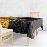 New Zealand And Papua New Guinea Rugby Custom Tablecloth Maori Kiwi With Bird of Paradise LT05 - Polynesian Pride
