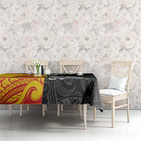 New Zealand And Papua New Guinea Rugby Custom Tablecloth Maori Kiwi With Bird of Paradise LT05 - Polynesian Pride