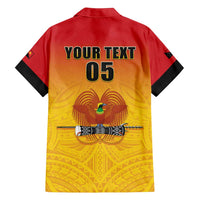 Papua New Guinea Rugby Custom Family Matching Off Shoulder Short Dress and Hawaiian Shirt Go Orchids Pacific Champions LT05 - Polynesian Pride