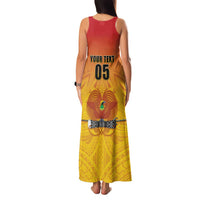Papua New Guinea Rugby Custom Family Matching Tank Maxi Dress and Hawaiian Shirt Go Orchids Pacific Champions LT05 - Polynesian Pride