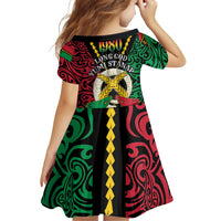 Vanuatu 46th Independence Day Family Matching Puletasi and Hawaiian Shirt Long God Yumi Stanap Wild Boar LT05 - Polynesian Pride
