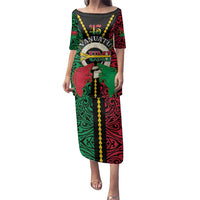 Vanuatu 45th Independence Day Family Matching Puletasi and Hawaiian Shirt Long God Yumi Stanap Wild Boar LT05