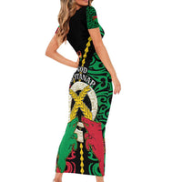 Vanuatu 45th Independence Day Family Matching Short Sleeve Bodycon Dress and Hawaiian Shirt Long God Yumi Stanap Wild Boar LT05