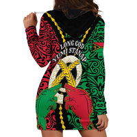 Vanuatu 46th Independence Day Hoodie Dress Long God Yumi Stanap Wild Boar LT05 - Polynesian Pride