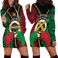 Vanuatu 46th Independence Day Hoodie Dress Long God Yumi Stanap Wild Boar LT05 - Polynesian Pride