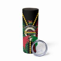Vanuatu 46th Independence Day Skinny Tumbler Long God Yumi Stanap Wild Boar LT05 - Polynesian Pride
