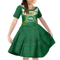 Personalised Cook Islands Ra o te Ui Ariki Family Matching Tank Maxi Dress and Hawaiian Shirt Polynesian Pattern