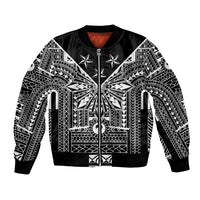 Black Philippines Sun Star Bomber Jacket Igorot Tribal Inspiration