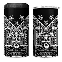 Black Philippines Sun Star 4 in 1 Can Cooler Tumbler Igorot Tribal Inspiration