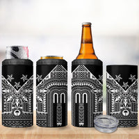 Black Philippines Sun Star 4 in 1 Can Cooler Tumbler Igorot Tribal Inspiration