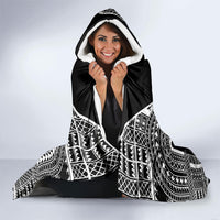 Black Philippines Sun Star Hooded Blanket Igorot Tribal Inspiration