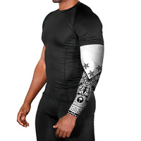 White Philippines Sun Star Arm Sleeves Igorot Tribal Inspiration