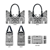 White Philippines Sun Star Leather Bag Igorot Tribal Inspiration