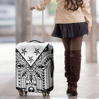 White Philippines Sun Star Luggage Cover Igorot Tribal Inspiration