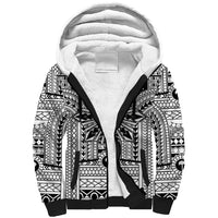 White Philippines Sun Star Sherpa Hoodie Igorot Tribal Inspiration