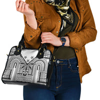 White Philippines Sun Star Shoulder Handbag Igorot Tribal Inspiration