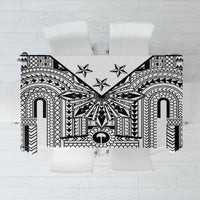 White Philippines Sun Star Tablecloth Igorot Tribal Inspiration