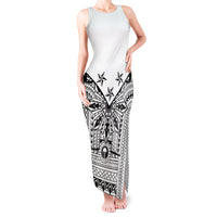 White Philippines Sun Star Tank Maxi Dress Igorot Tribal Inspiration